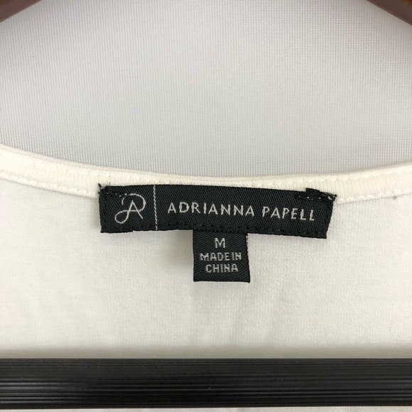 Women’s NWOT Adrianna Papell White & Black Tank Top Size M - Picture 6 of 6